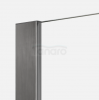 NEW TRENDY Kabina ścianka walk-in NESTA 80x200 Gunmetal Brushed K-1755